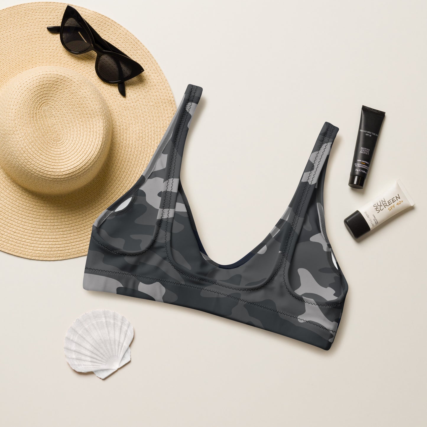 Bikini-Oberteil WD - camo black