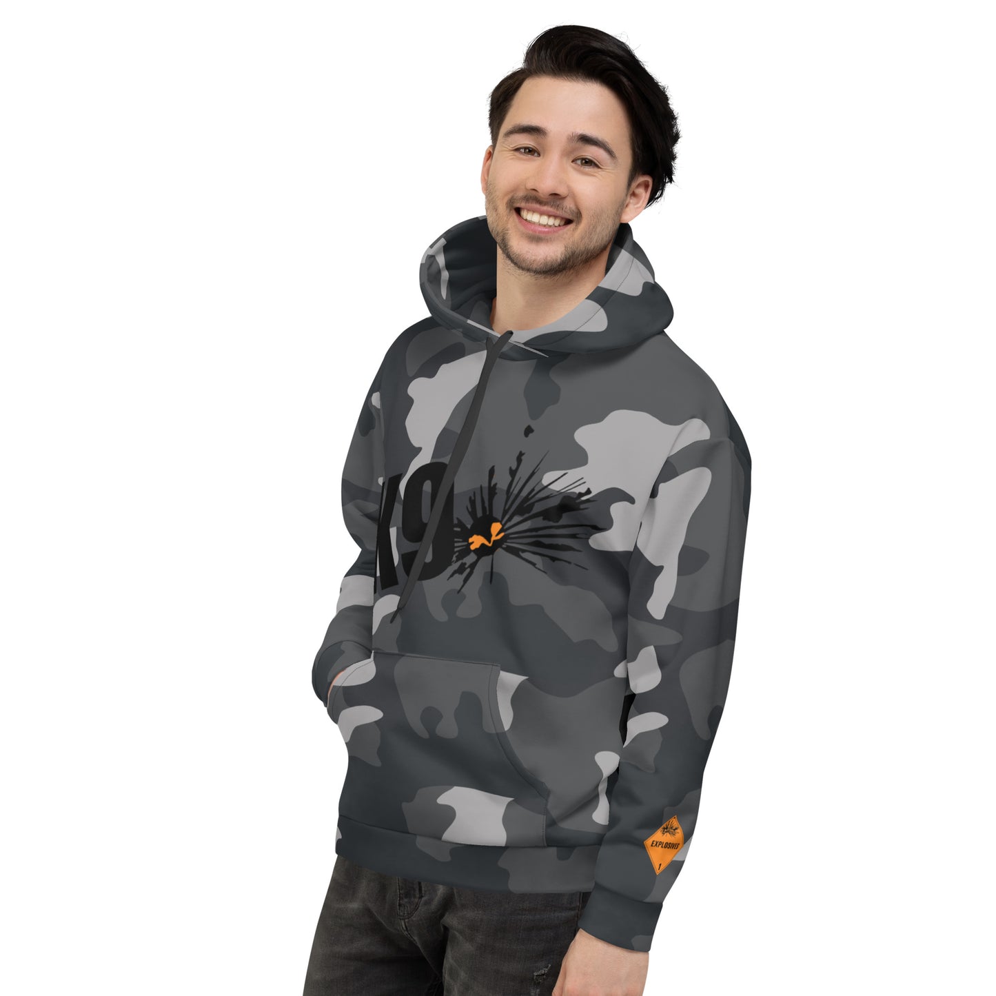 Special Edition "EDD" Unisex-Kapuzenpullover - camo black