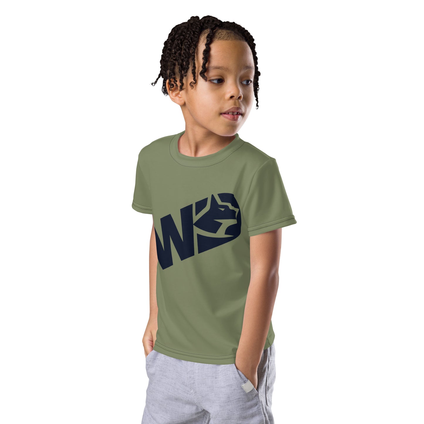 Kids T-Shirt WD - navy green