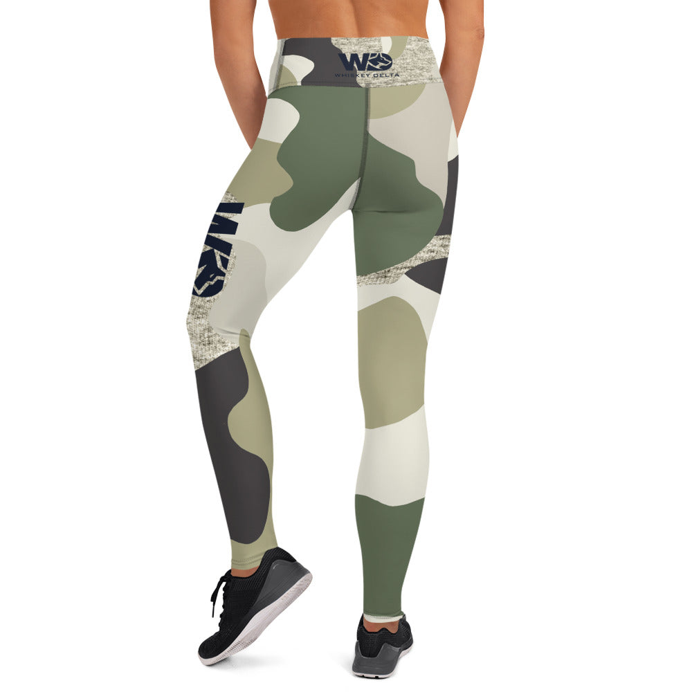 Leggings WD - camo navy green