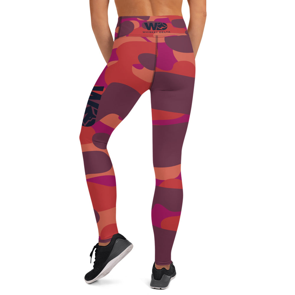 Leggings WD - camo red berry