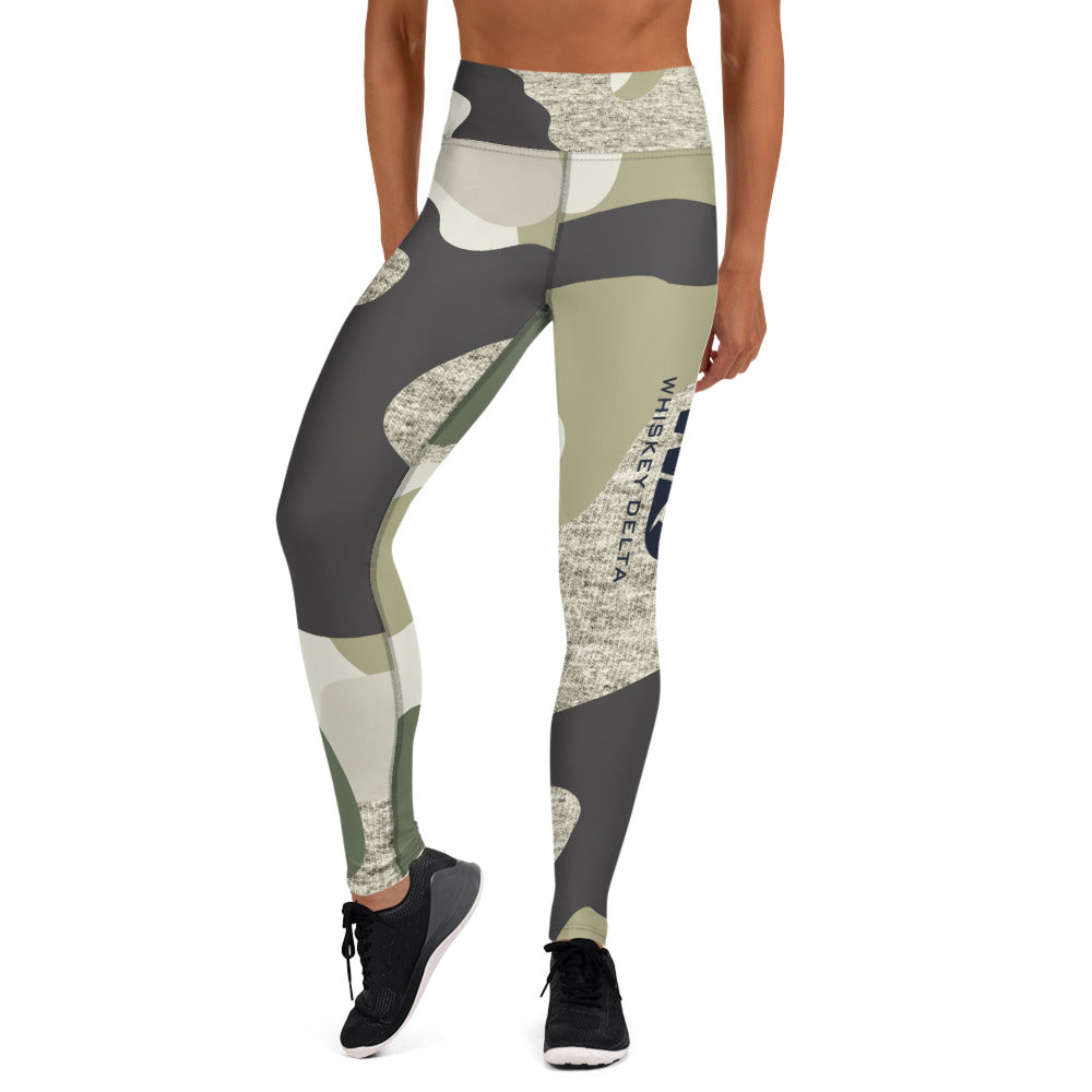 Leggings WD - camo navy green