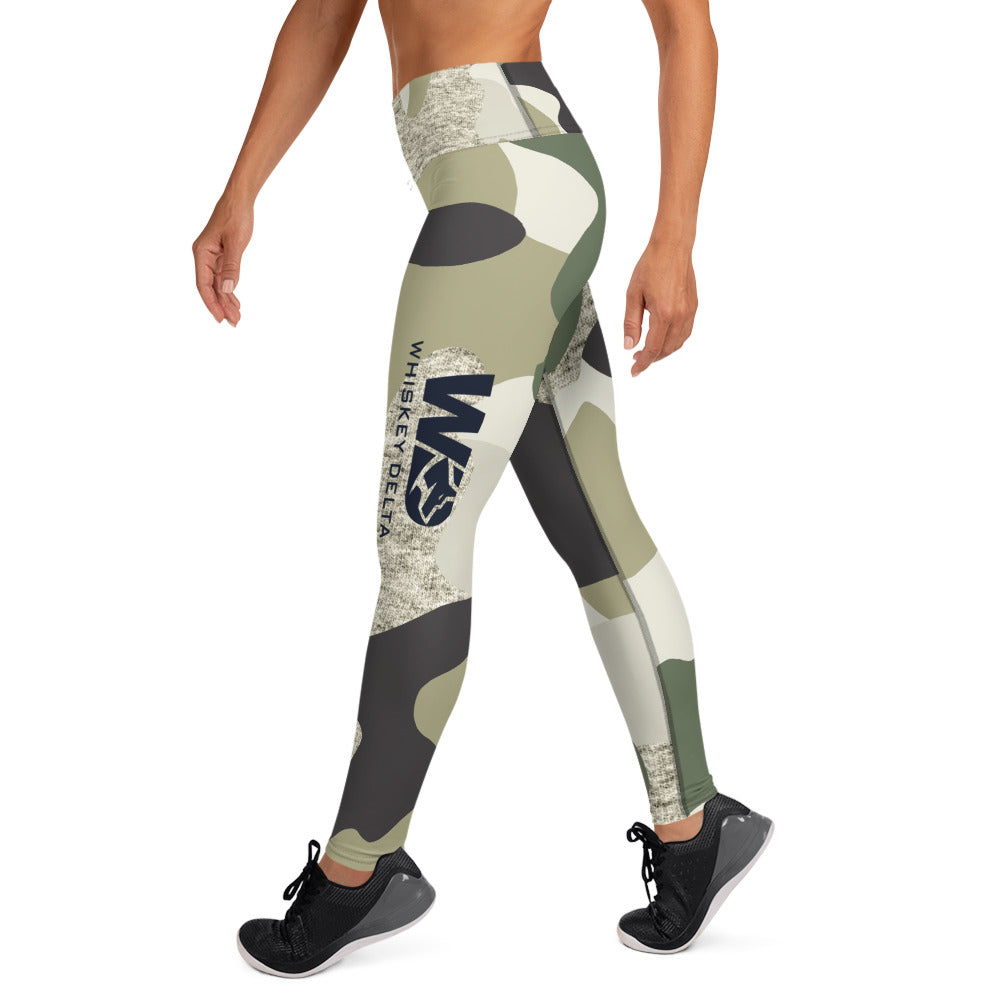 Leggings WD - camo navy green