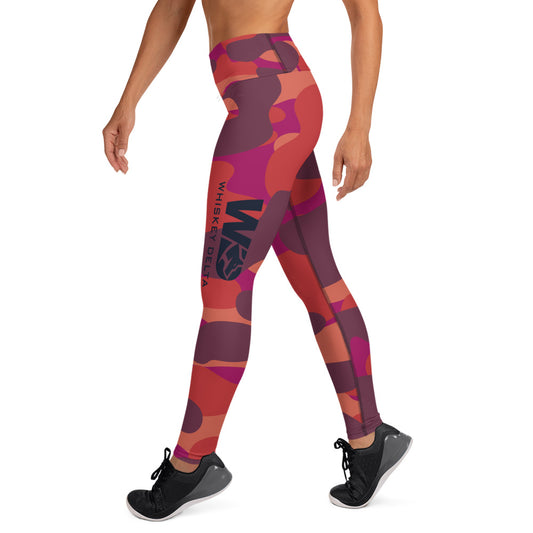 Leggings WD - camo red berry