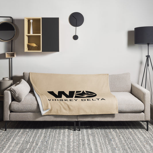 Tagesdecke WD grosses Logo - Champagner