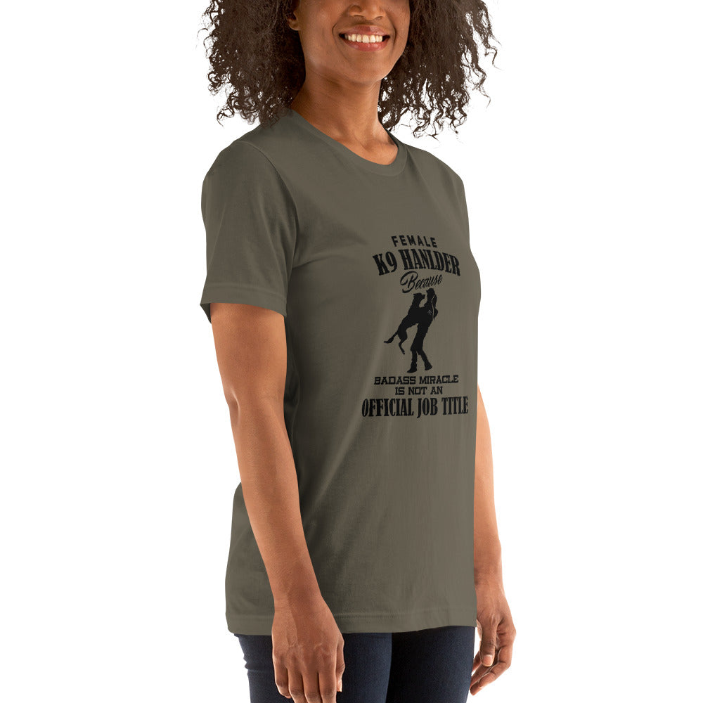 Female K9 Handler WD T-Shirt - diverse colours