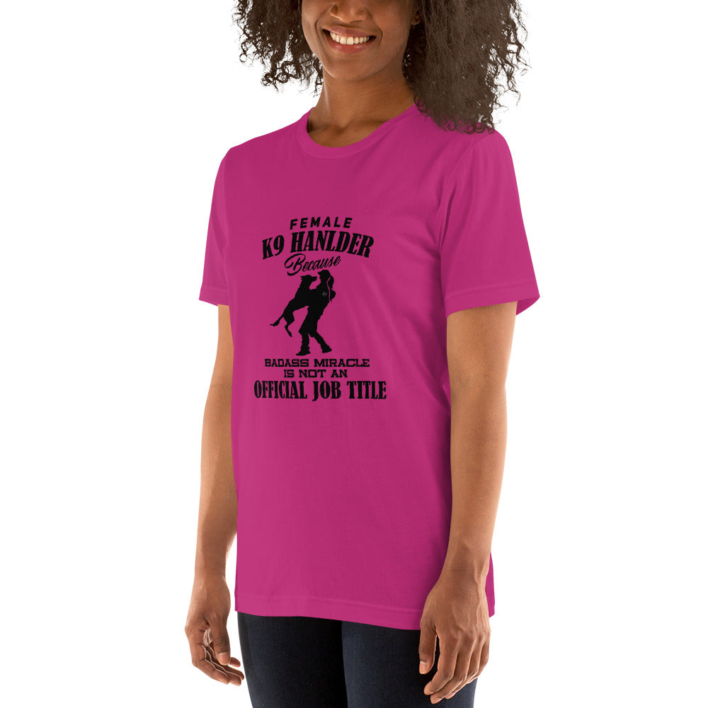 Female K9 Handler WD T-Shirt - diverse colours