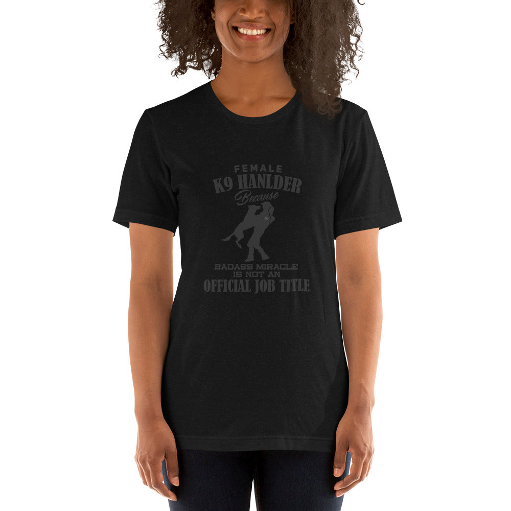 Female K9 Handler WD T-Shirt - diverse colours