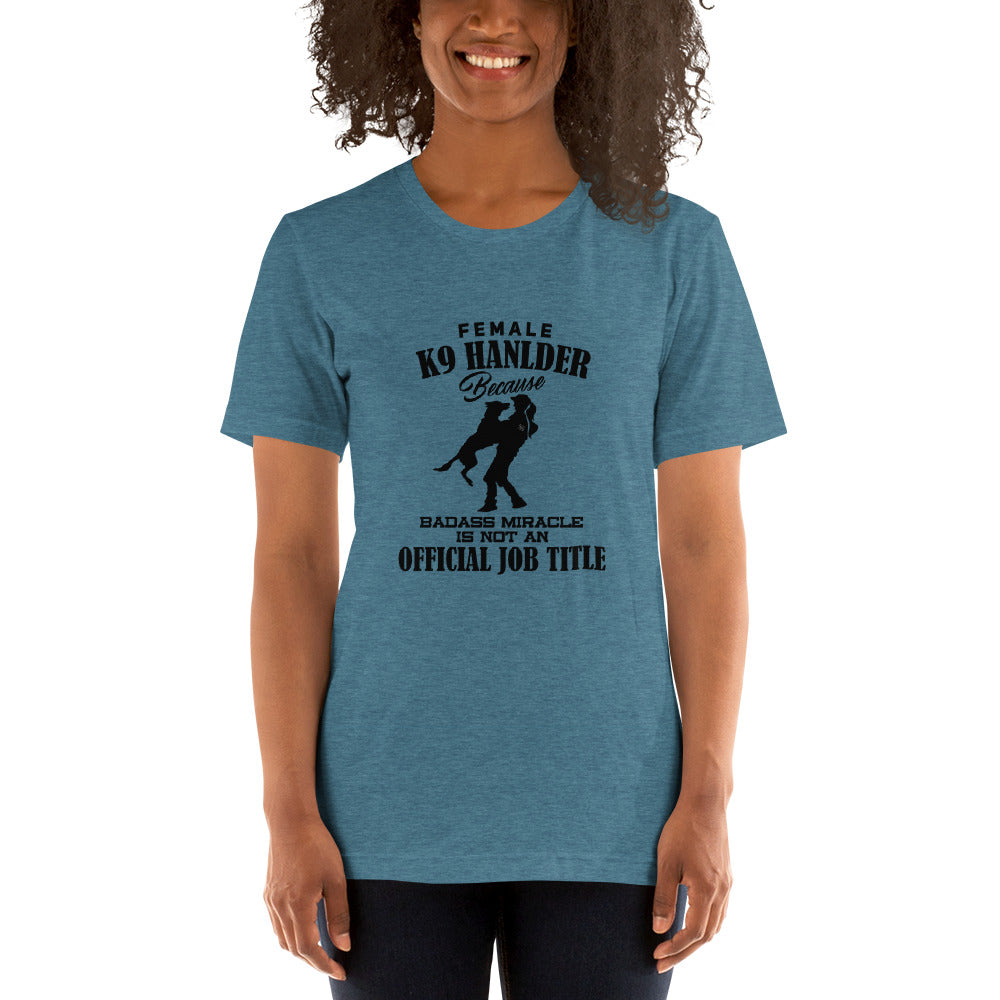 Female K9 Handler WD T-Shirt - diverse colours