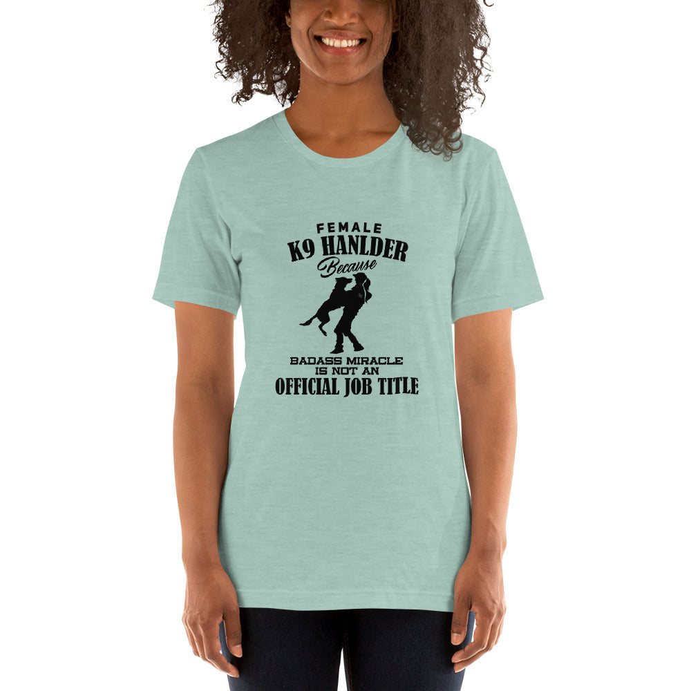 Female K9 Handler WD T-Shirt - diverse colours