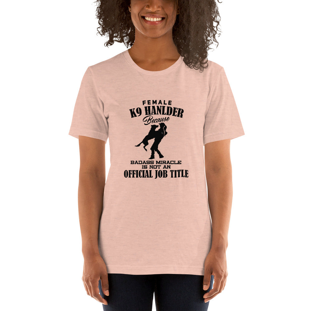 Female K9 Handler WD T-Shirt - diverse colours