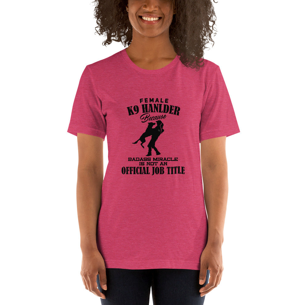 Female K9 Handler WD T-Shirt - diverse colours