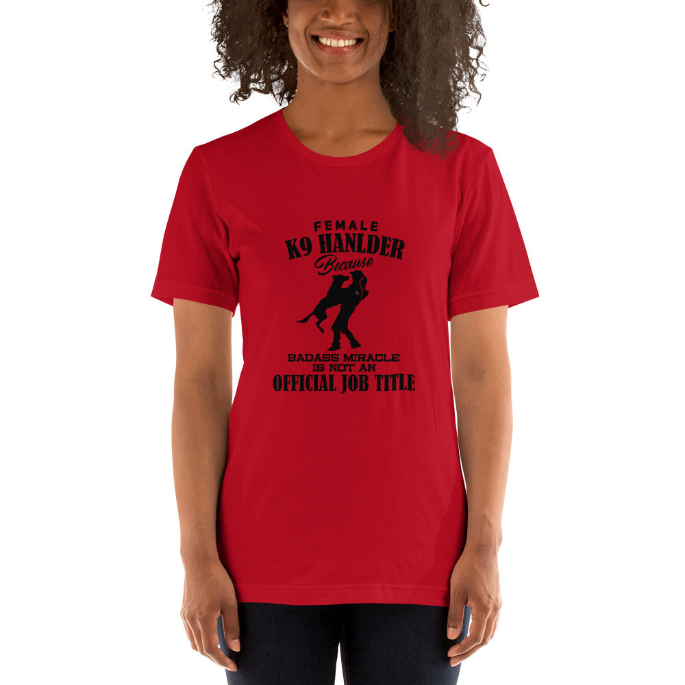 Female K9 Handler WD T-Shirt - diverse colours