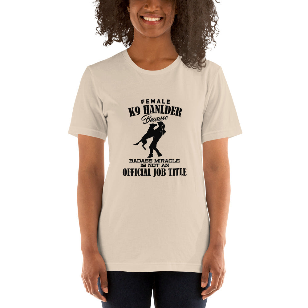 Female K9 Handler WD T-Shirt - diverse colours