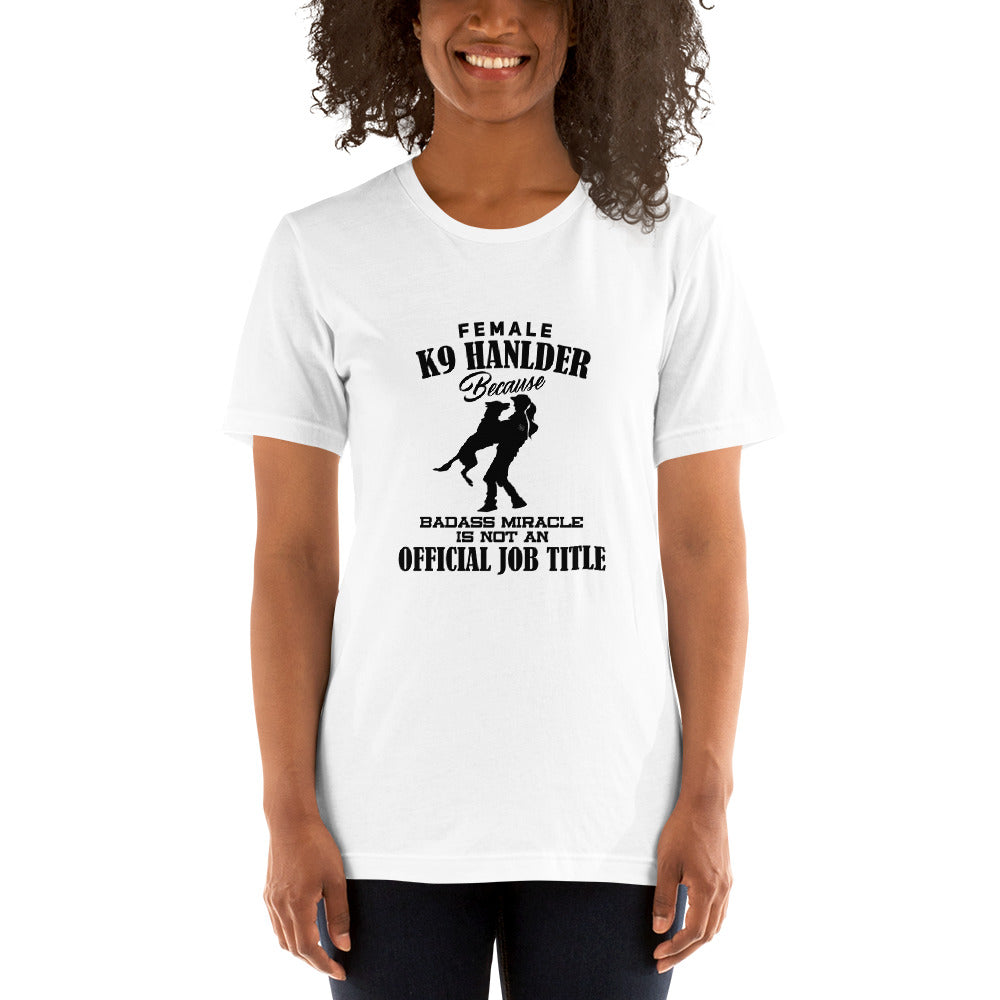 Female K9 Handler WD T-Shirt - diverse colours